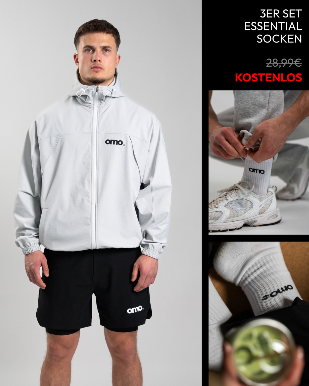 Windbreaker + Socken 3er Set