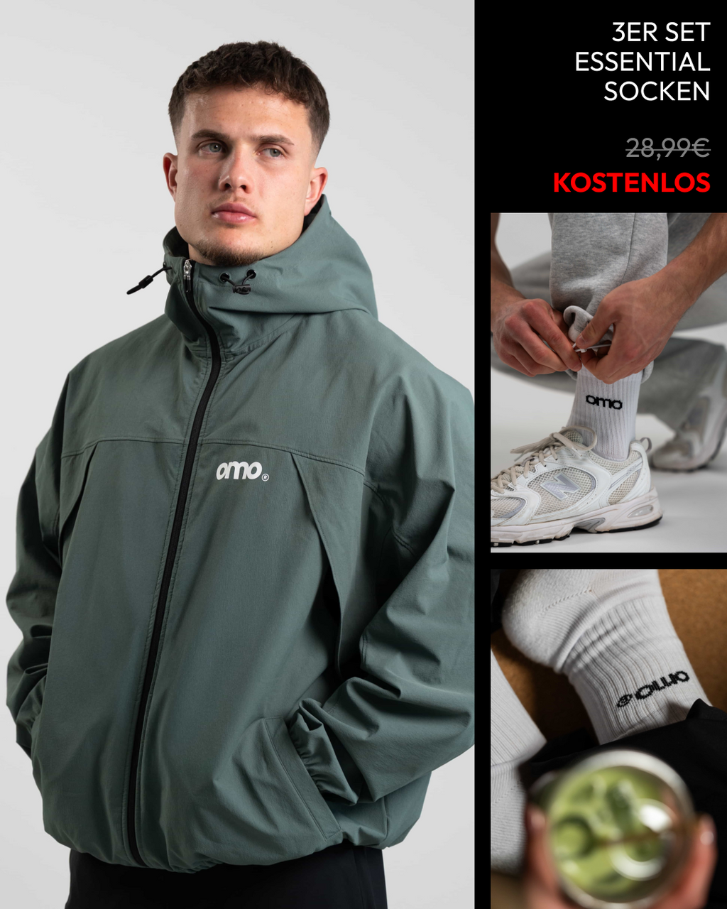 Windbreaker + Socken 3er Set