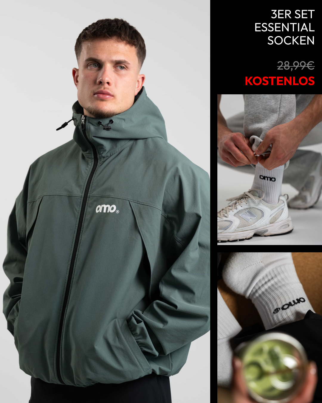 Windbreaker + Socken 3er Set