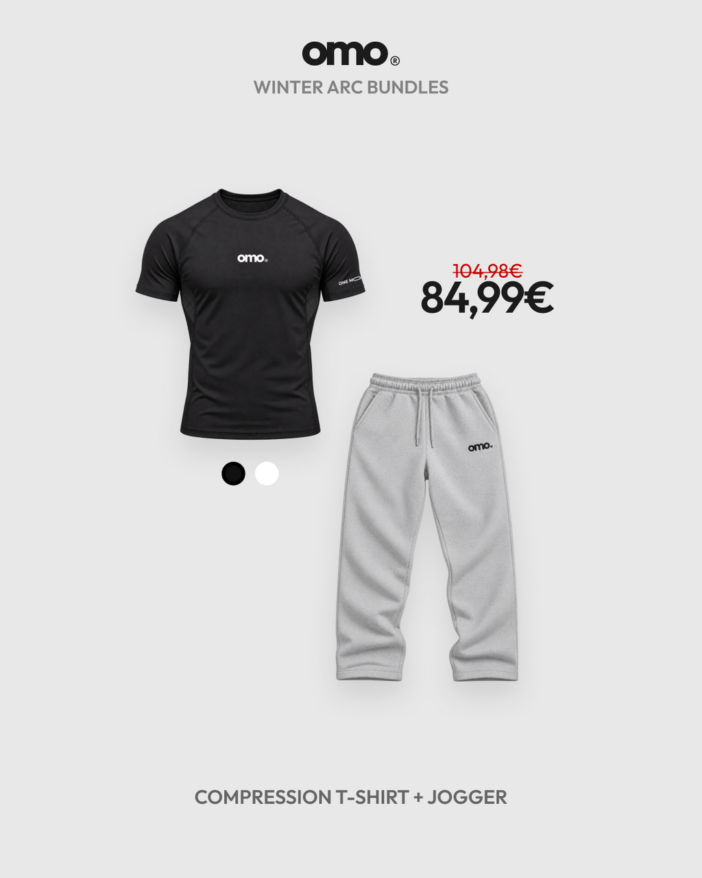 omo Winter Arc Bundle: Compression T-Shirt + Jogger für 84,99 €