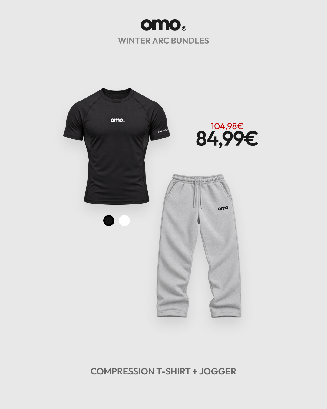 omo Winter Arc Bundle: Compression T-Shirt + Jogger für 84,99 €