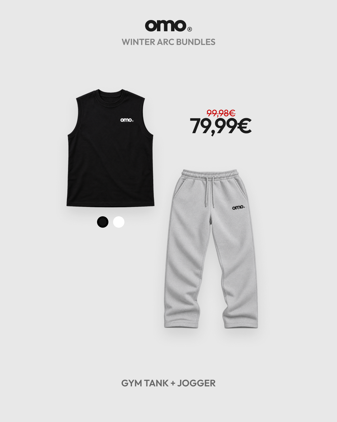 omo Winter Arc Bundle: Gym Tank + Jogger für 79,99 €