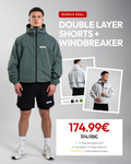 Double Layer Shorts + Windbreaker