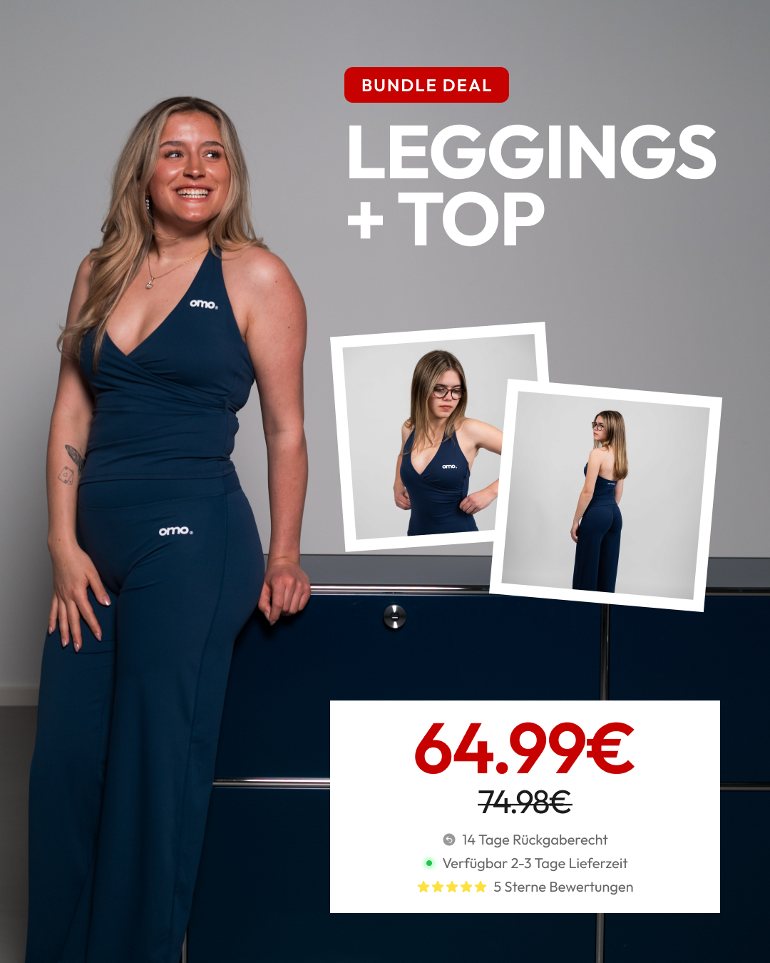 Navyblue Leggings + Navyblue Top